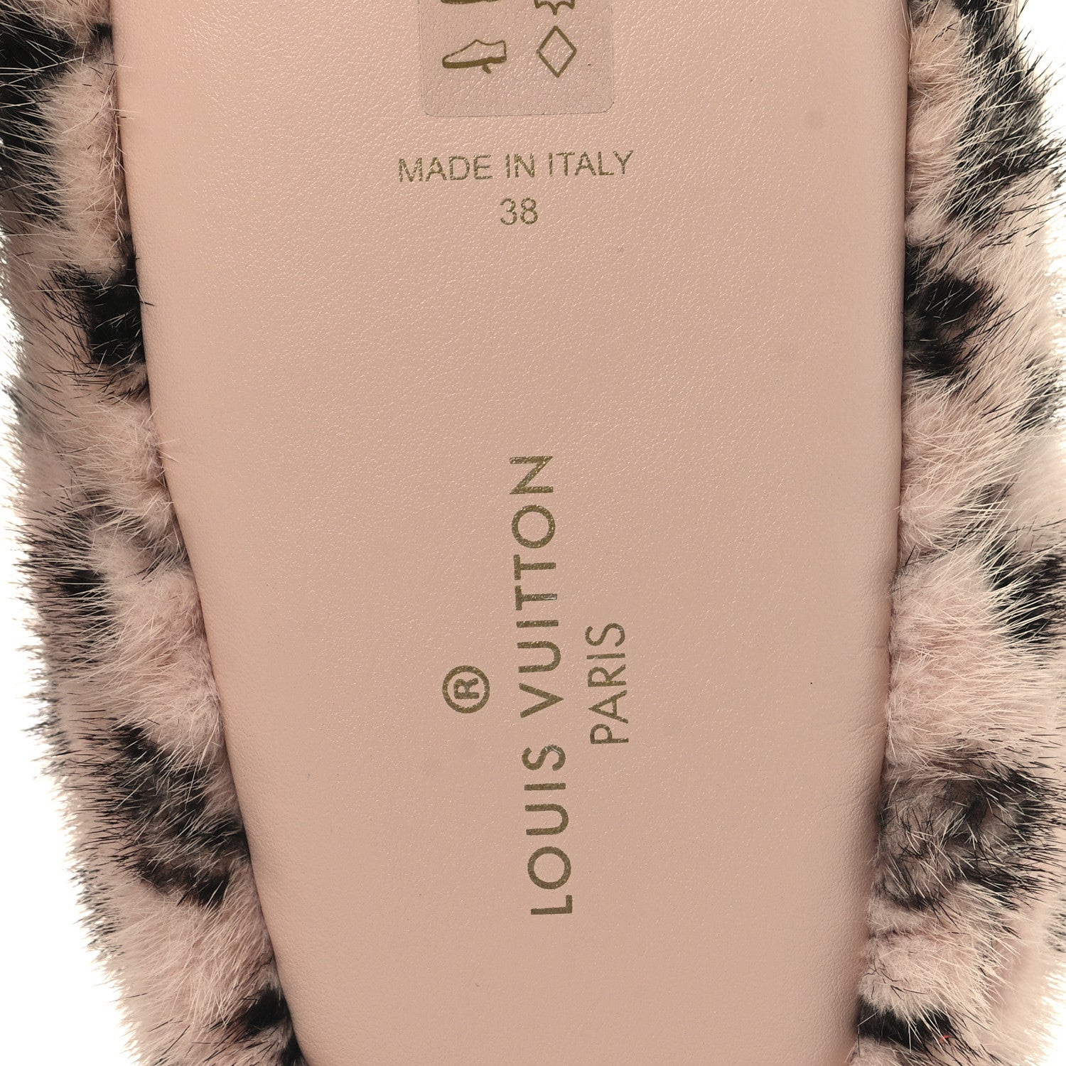 Louis Vuitton Mink Fur Dreamy Flat Loafer 38 Pink 7 of 8