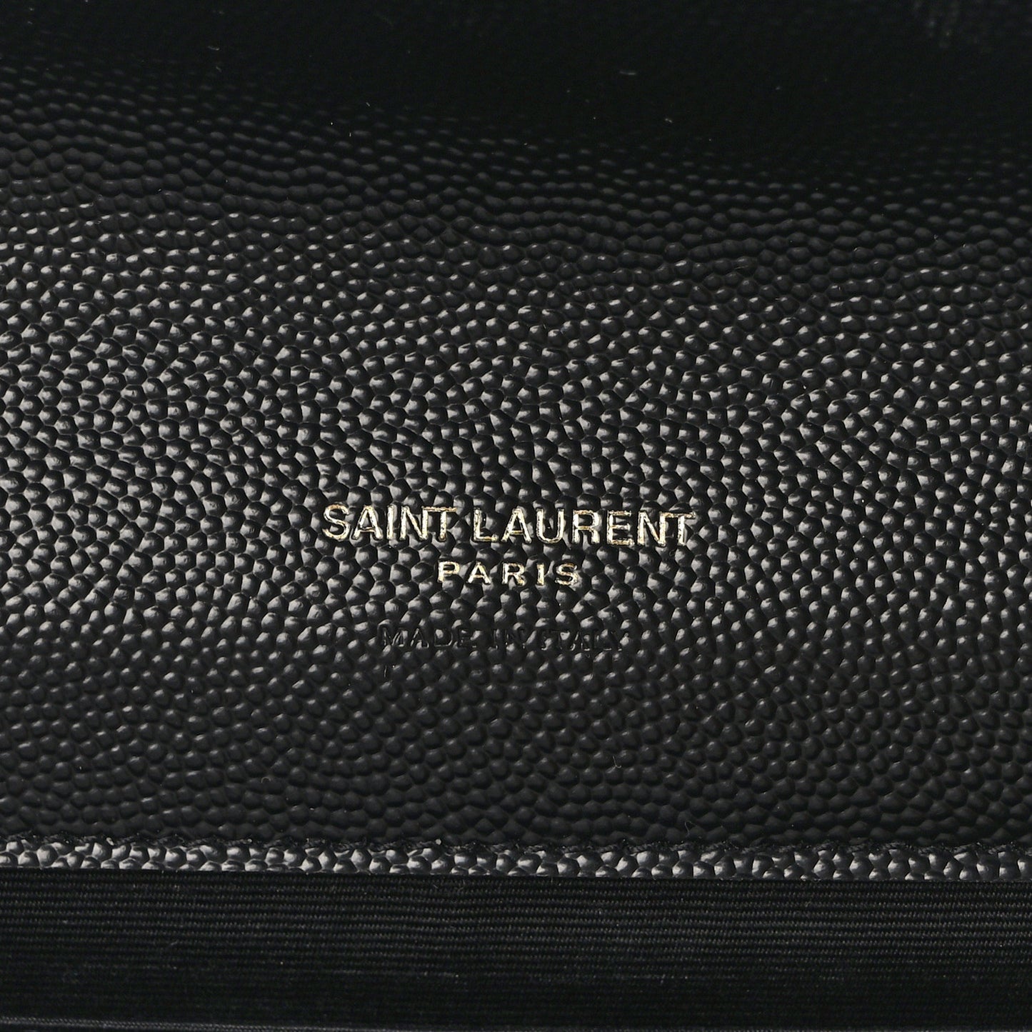 Grain De Poudre Textured Mixed Matelasse Triquilt Monogram Clutch Black