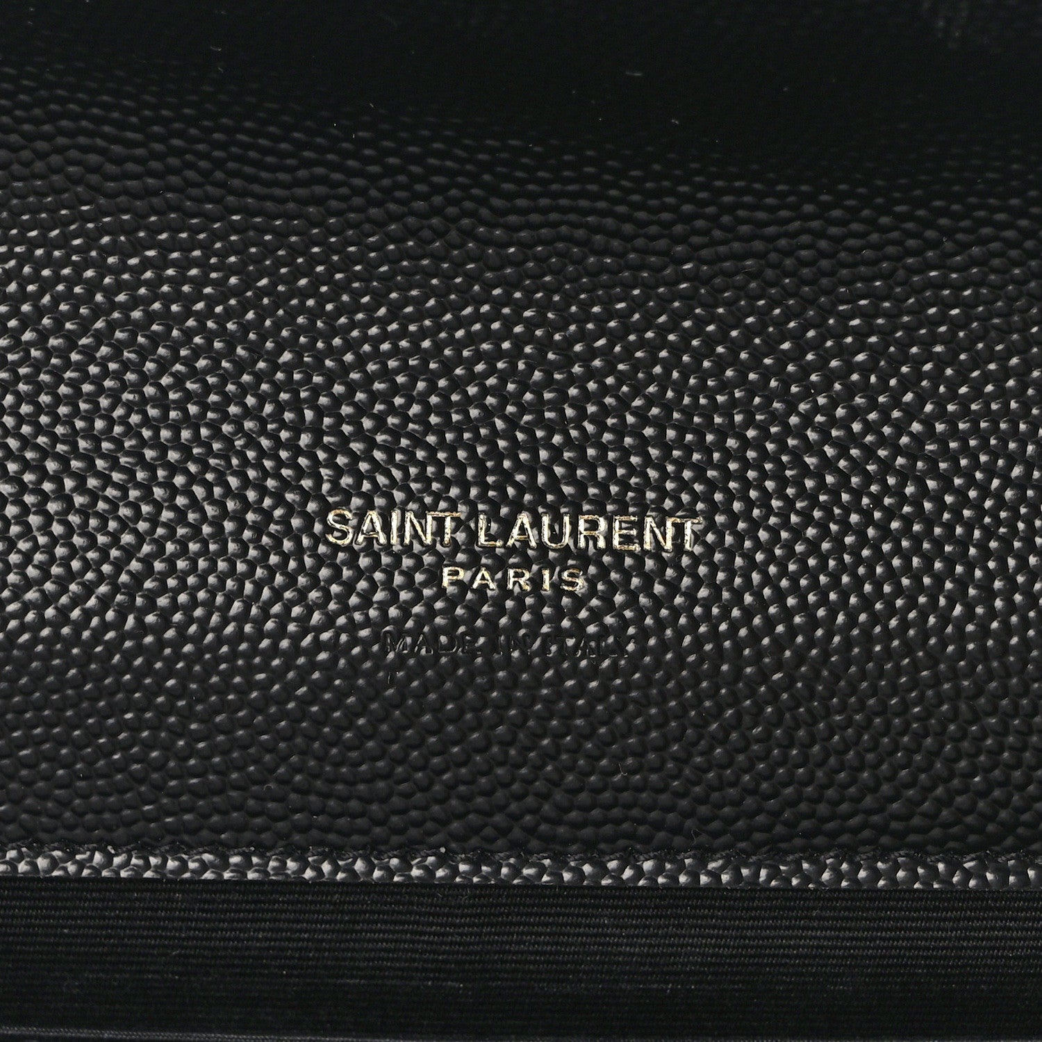 Saint Laurent Grain De Poudre Textured Mixed Matelasse Triquilt Monogram Clutch Black 6 of 11