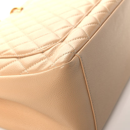 Chanel Caviar Quilted Grand Shopping Tote GST Beige 10 of 20