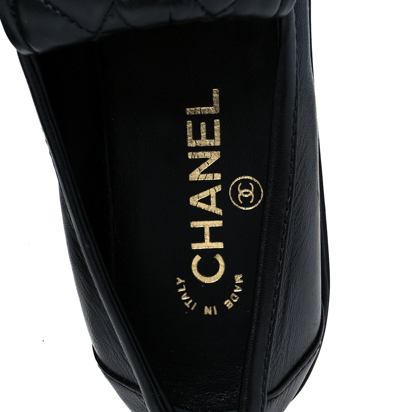 Lambskin Quilted CC Turnlock Loafers 39.5 Black