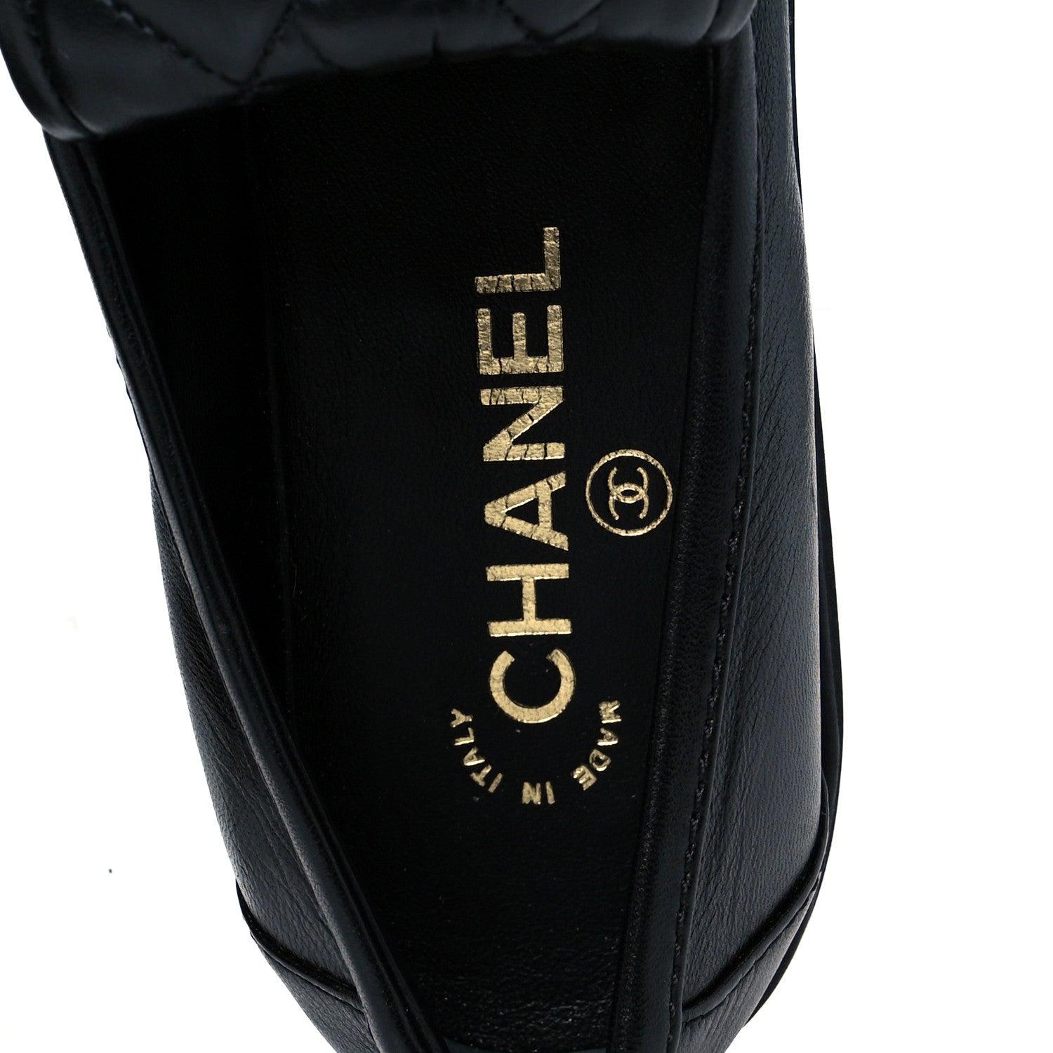 Chanel Lambskin Quilted CC Turnlock Loafers 39.5 Black 7 of 9