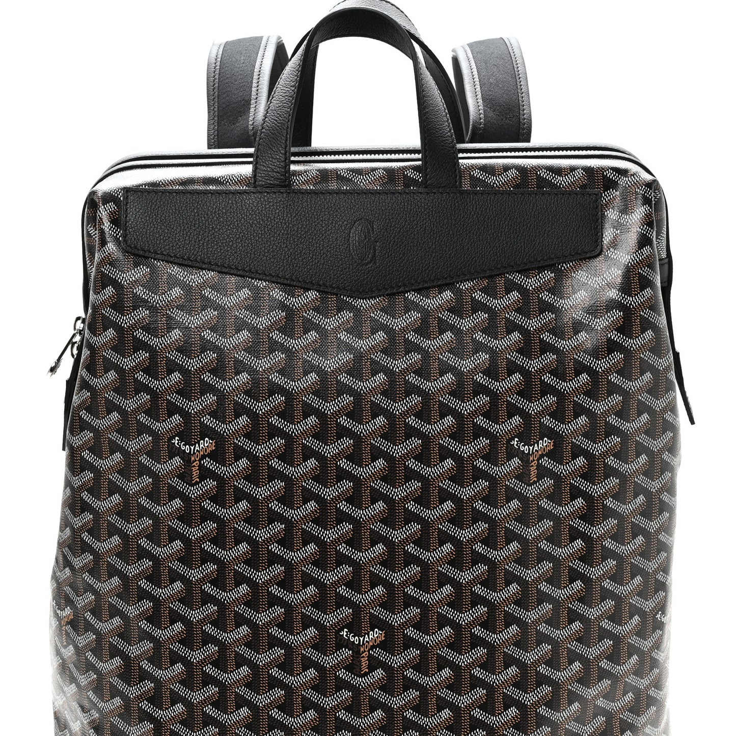 Goyardine Calfskin Cisalpin Backpack Black