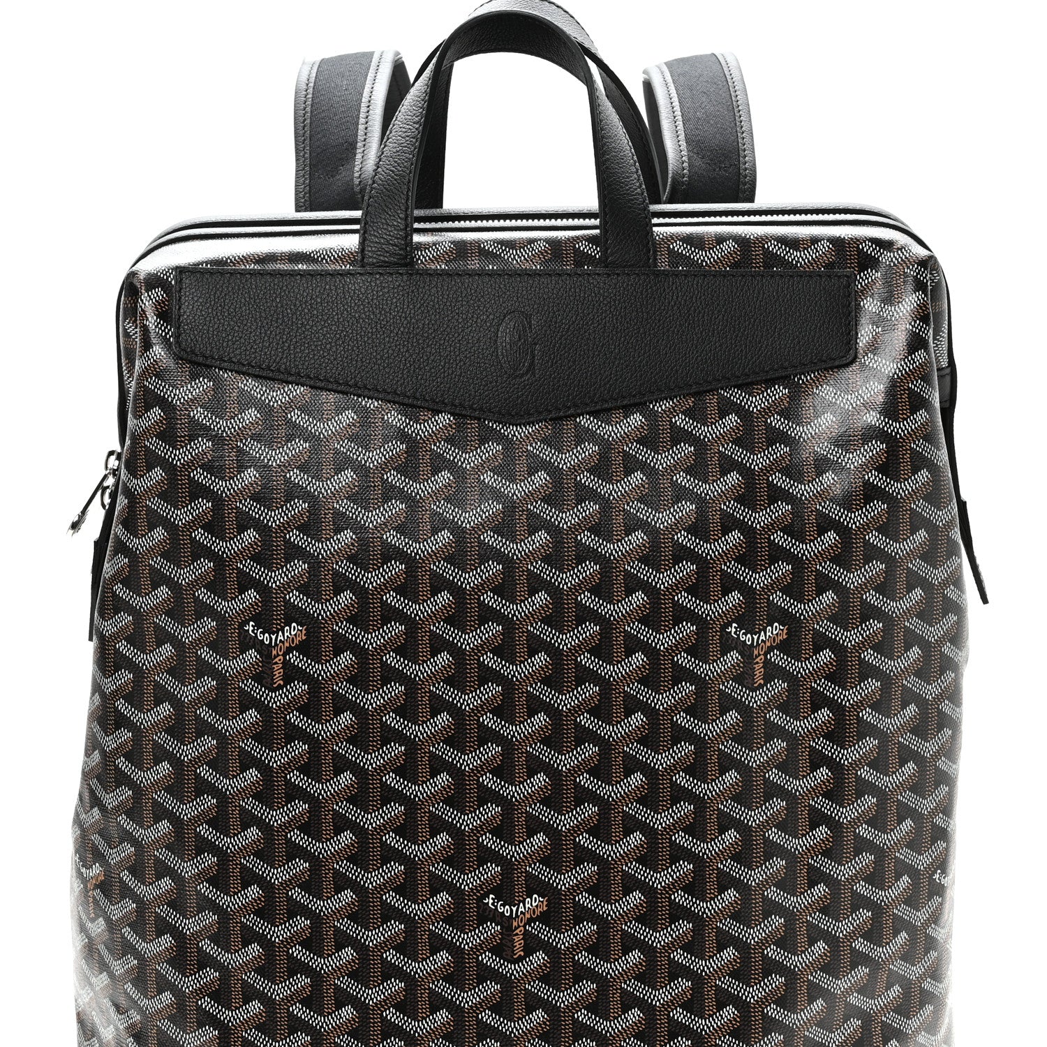 Goyard Goyardine Calfskin Cisalpin Backpack Black 6 of 8