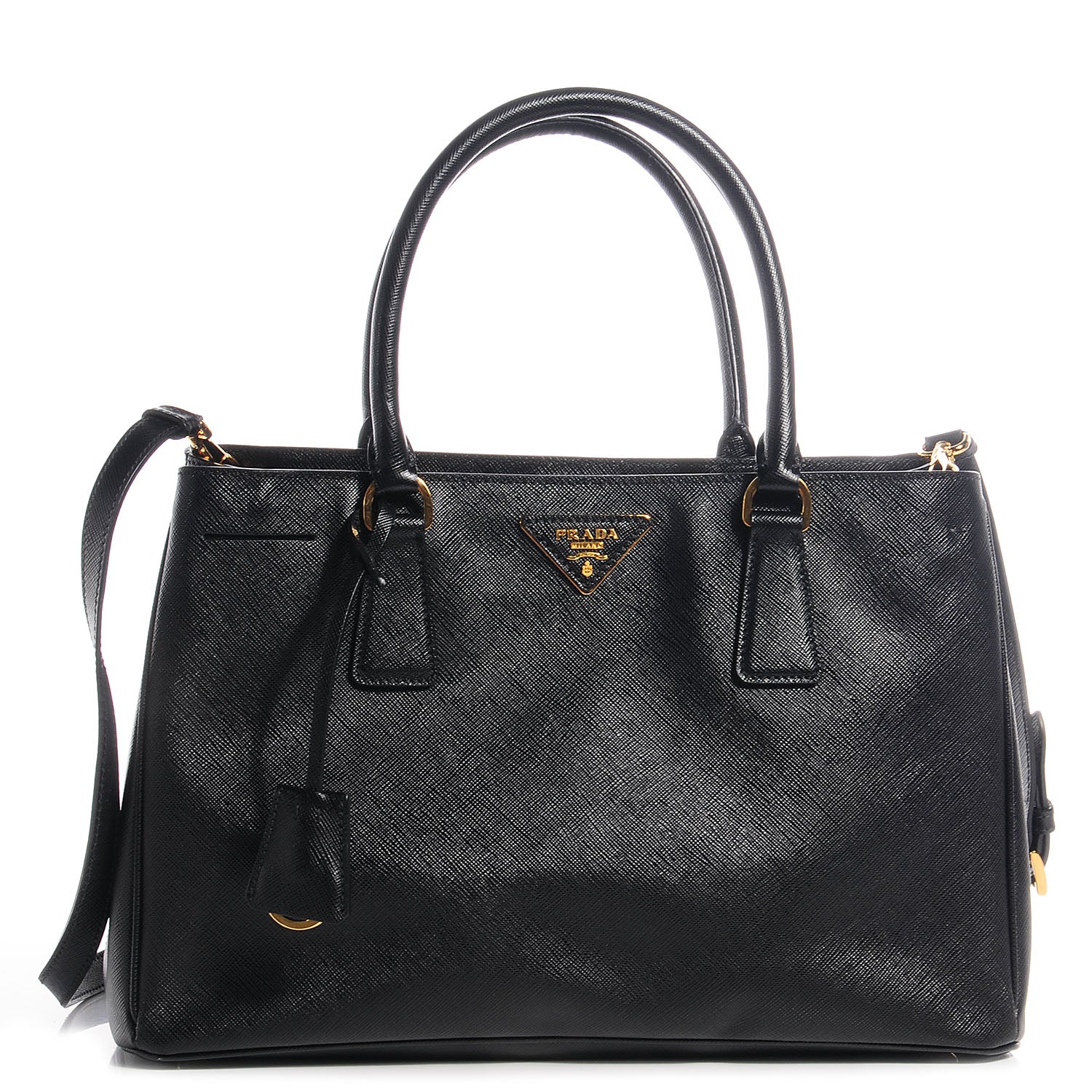 Prada Saffiano Lux Medium Tote Nero Black 1 of 10