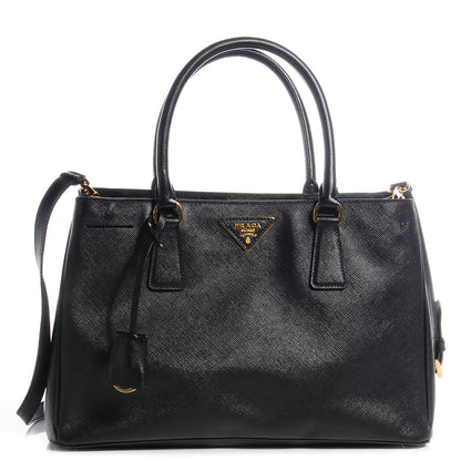 Prada Saffiano Lux Medium Tote Nero Black 1 of 10