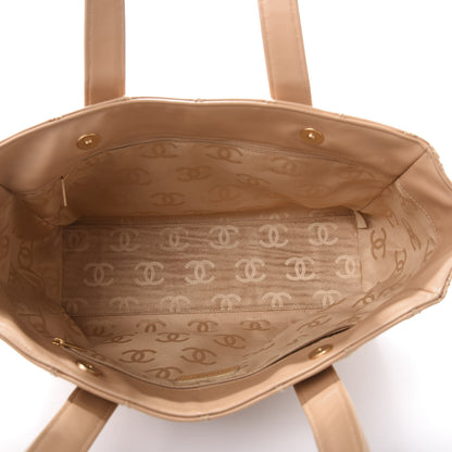 Chanel Calfskin Wild Stitch Medium Tote Beige 6 of 16