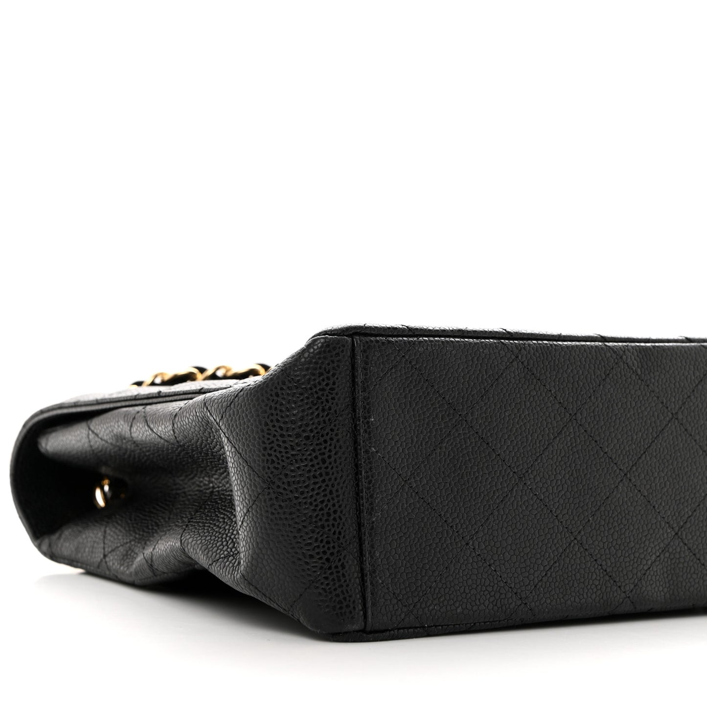 Caviar Quilted Maxi Single Flap Black