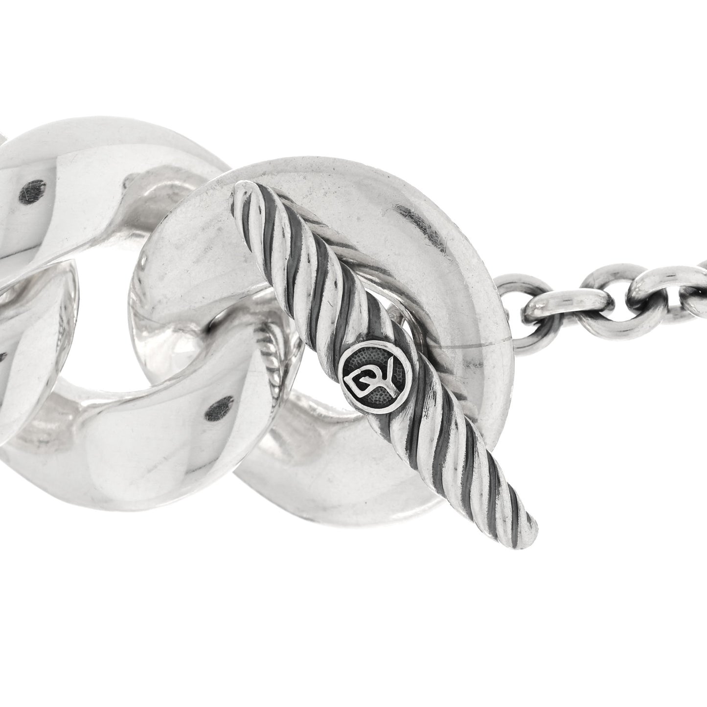 Sterling Silver Black Diamond Cordelia Curb Link Necklace