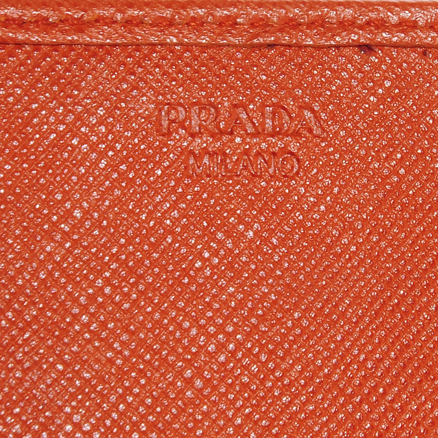 Saffiano Quilted Zip Wallet Papaya