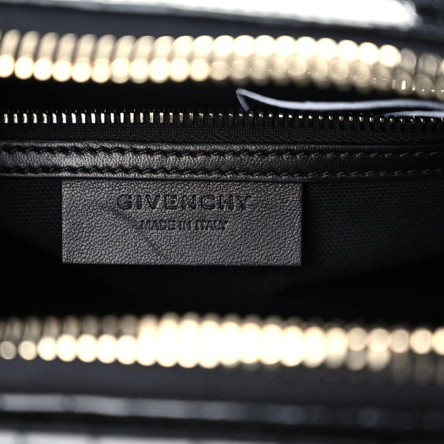 Givenchy Calfskin Crocodile Embossed Small Antigona Black 9 of 10