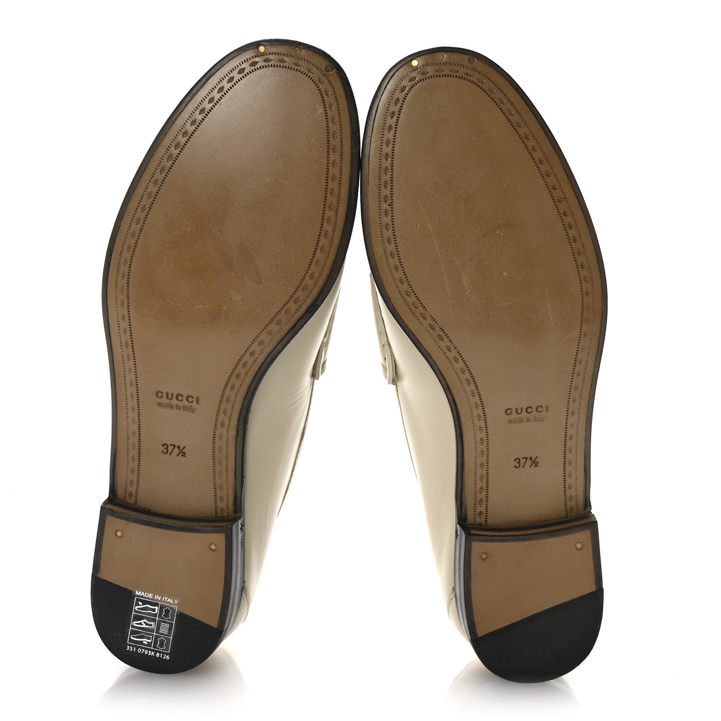 Betis Glamour Calfskin Womens 1953 Horsebit Loafers 37.5 Mystic White