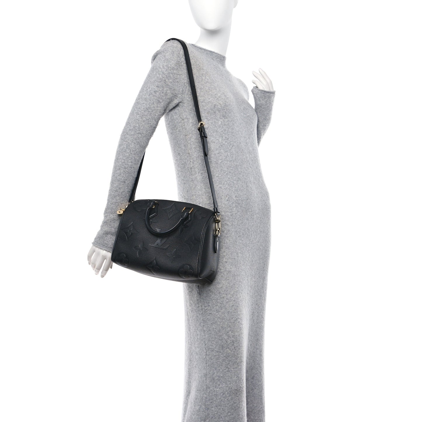 Empreinte Monogram Giant Speedy Bandouliere 25 Black