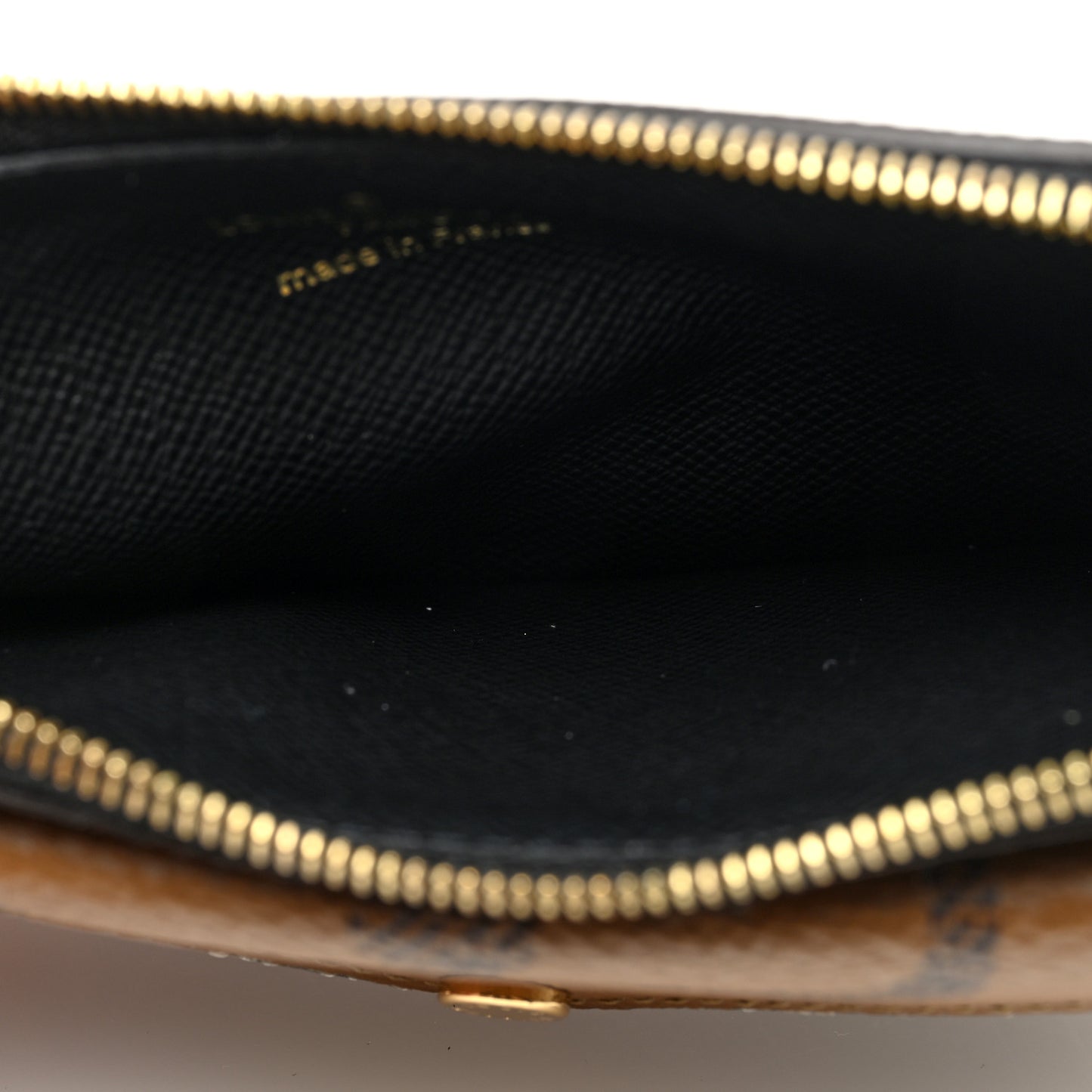 Reverse Monogram Recto Verso Card Holder Brown