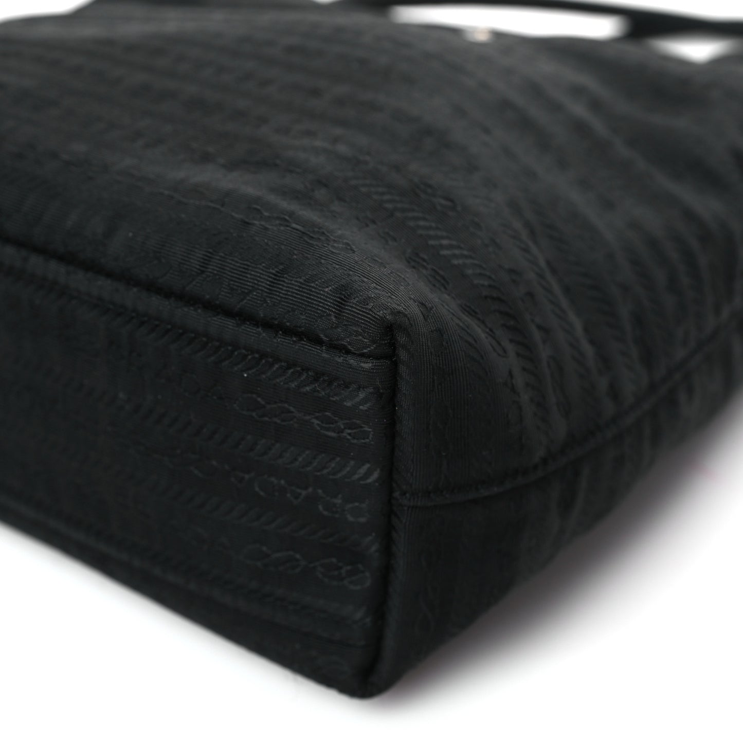 Tessuto Nylon Jacquard Tote Black