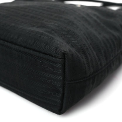 Prada Tessuto Nylon Jacquard Tote Black 8 of 8