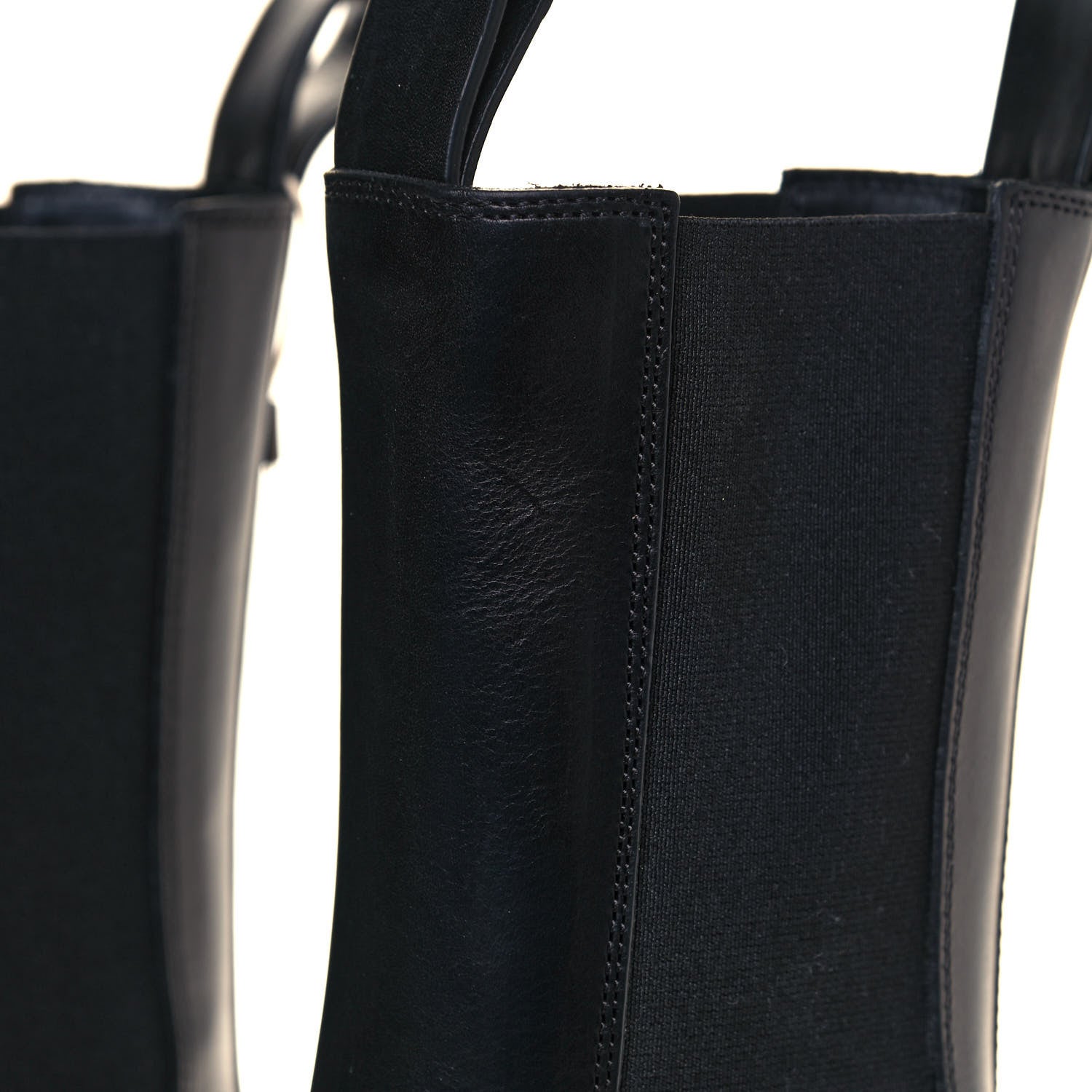 Bottega Veneta Calfskin The Tire Chelsea Boots 37 Black Periwinkle 9 of 10