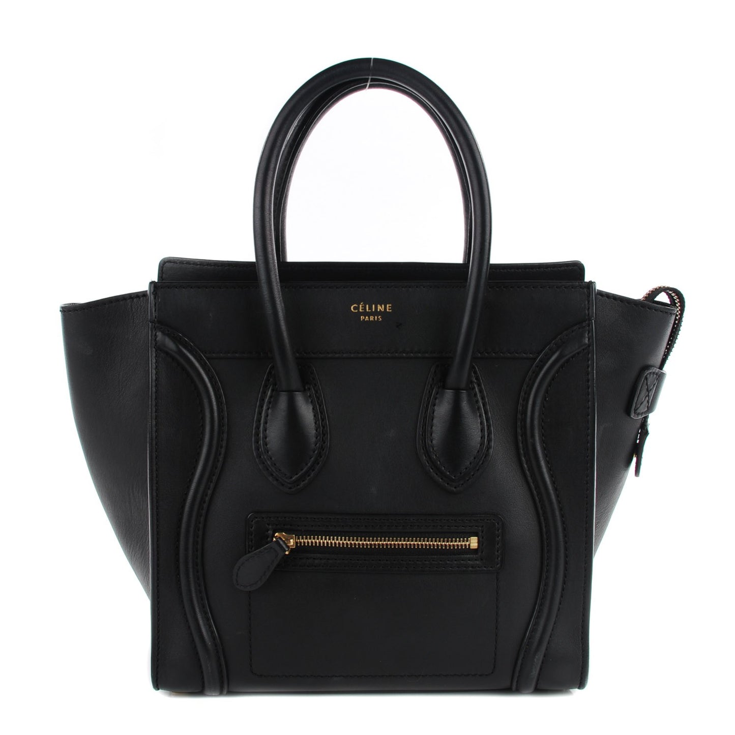 Smooth Calfskin Micro Luggage Black
