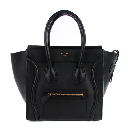 Celine Smooth Calfskin Micro Luggage Black 1 of 8
