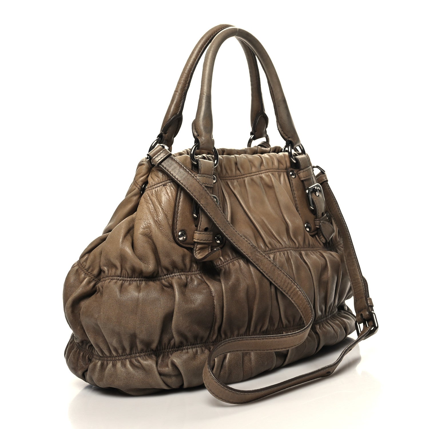 Prada Nappa Gaufre Tote Sfumato 3 of 12