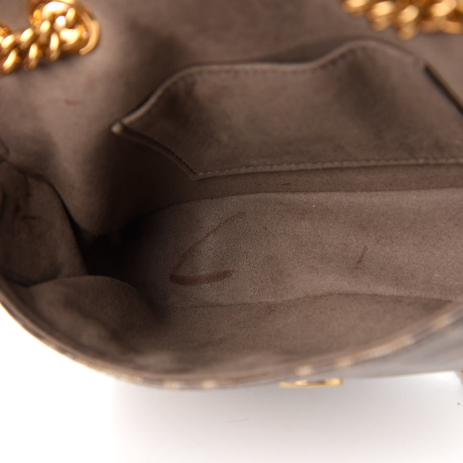Fendi Glazed Fabric Vitello Century FF 1974 Stamp Patch Mini Double F Crossbody Bag Mogano Panna Black 12 of 12