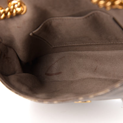 Fendi Glazed Fabric Vitello Century FF 1974 Stamp Patch Mini Double F Crossbody Bag Mogano Panna Black 12 of 12