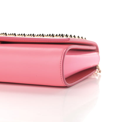 Christian Louboutin Calfskin Spikes Paloma Clutch Gold Dolly 10 of 15
