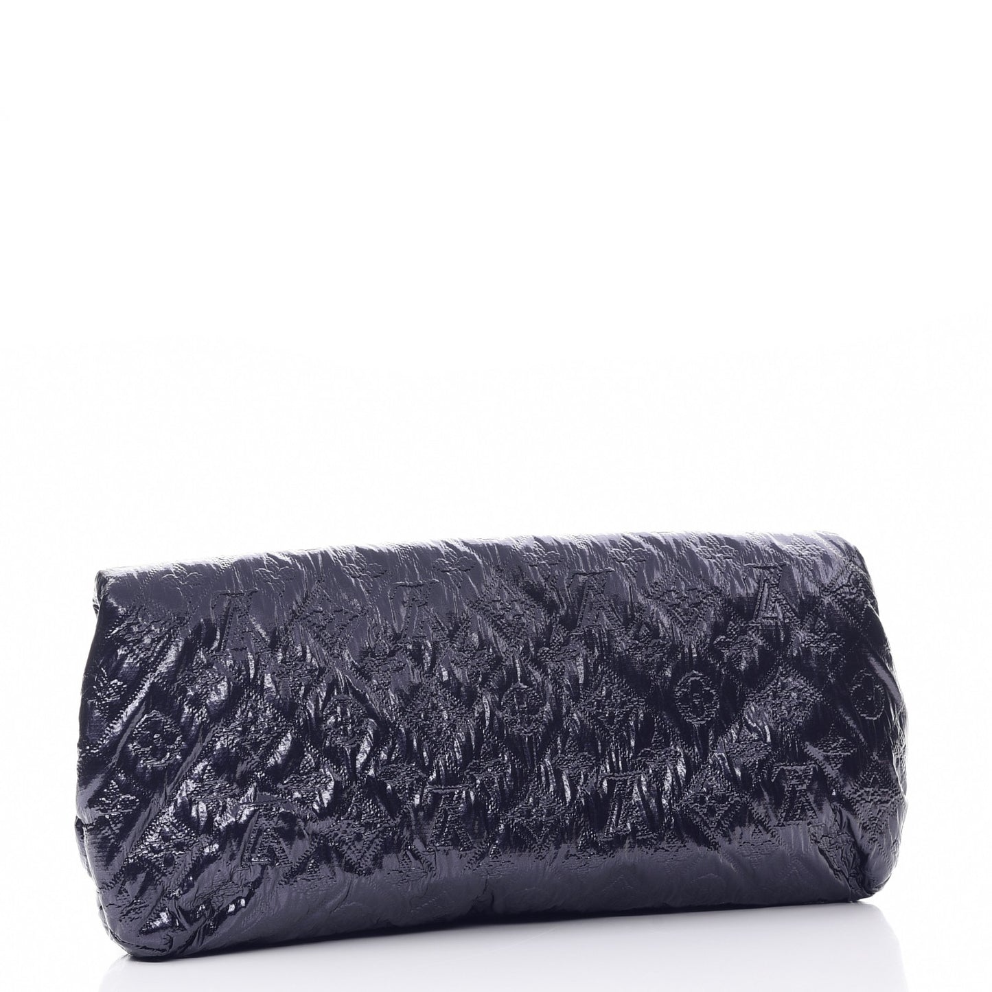 Jacquard Quilted Monogram Limelight Clutch MM Blue de France