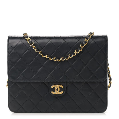 Chanel Lambskin Quilted Small Single Flap Black 1 of 12