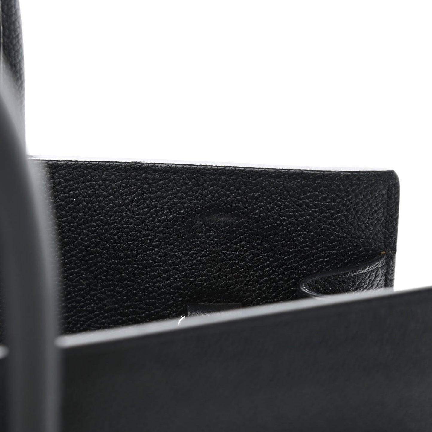 Grained Calfskin Small Sac De Jour Black