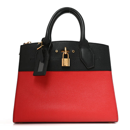 Louis Vuitton Taurillon City Steamer PM Black Rouge 1 of 9