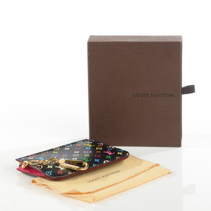 Louis Vuitton Monogram Multicolor Key Pouch Black Grenade 4 of 7