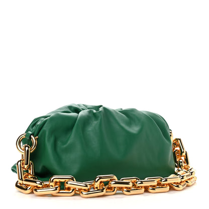 Bottega Veneta Calfskin The Pouch Chain Racing Green 3 of 9