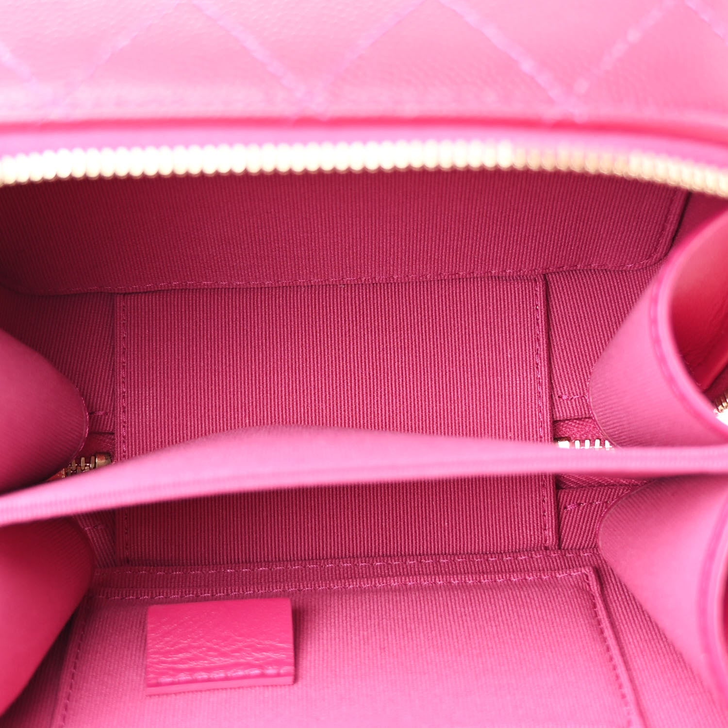 Chanel Caviar Quilted Twist Your Buttons Clutch With Chain Fuchsia 5 of 12