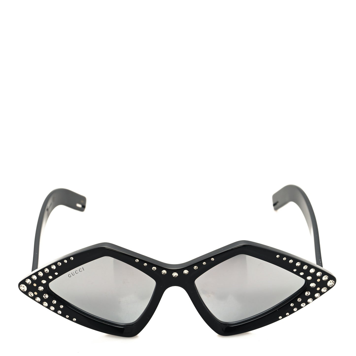 Acetate Geometric Crystal Sunglasses GG0496S Black