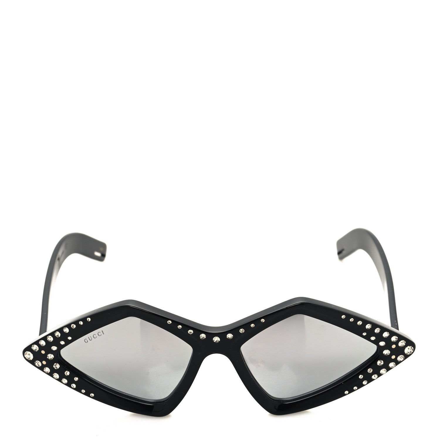 Gucci Acetate Geometric Crystal Sunglasses GG0496S Black 2 of 7