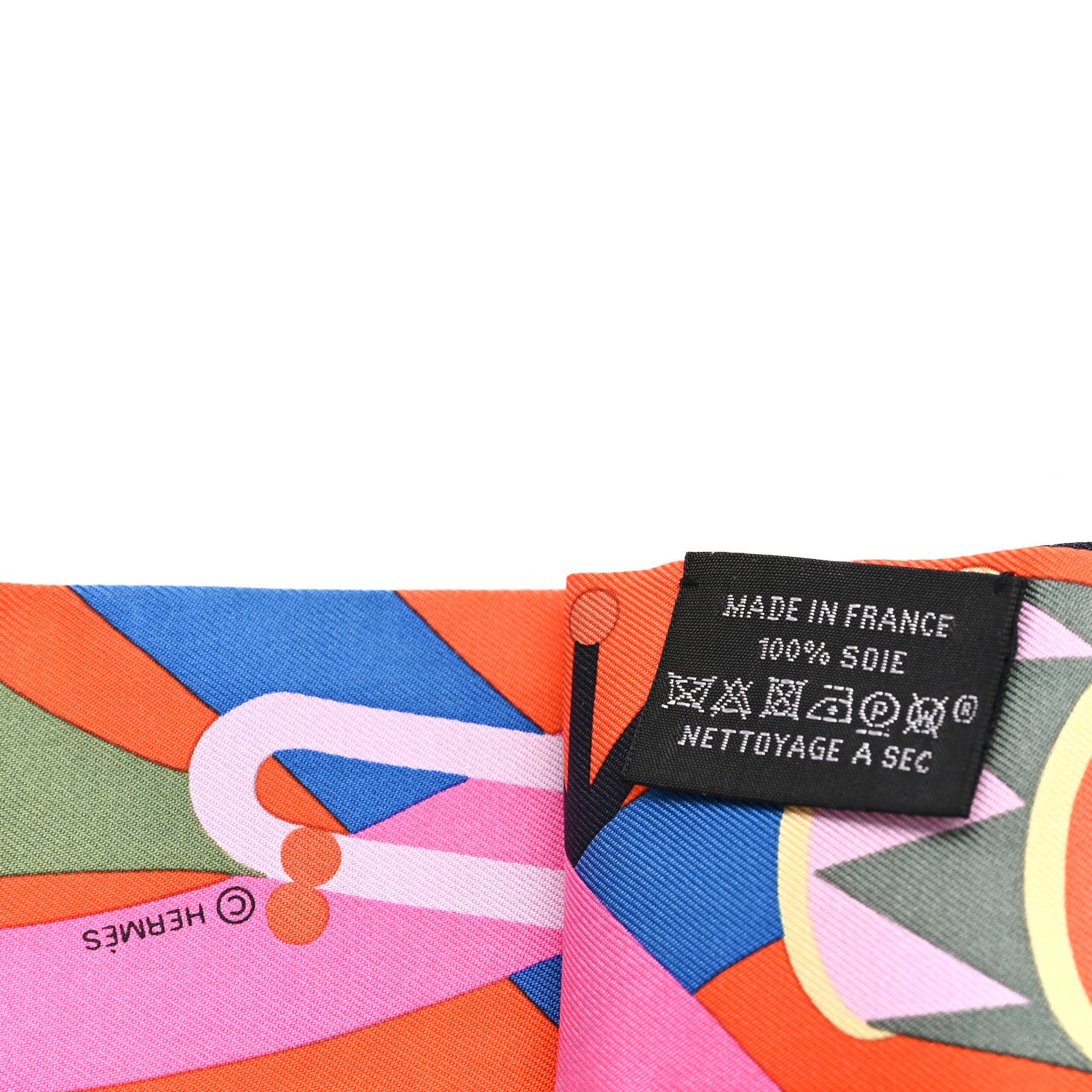 Hermes Silk Parade En Fanfare Twilly Bois de Rose Brun Miel 3 of 3