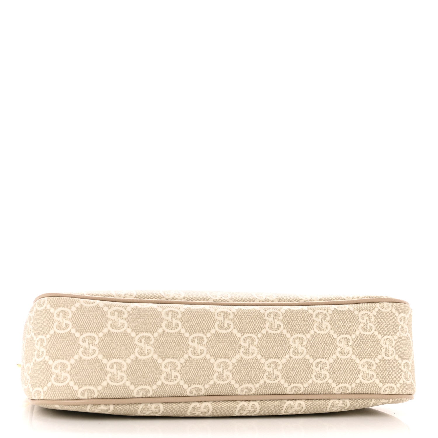 Gucci GG Supreme Monogram Textured Dollar Calfskin Web Small Ophidia GG Handbag Beige Mystic White Oatmeal 4 of 11