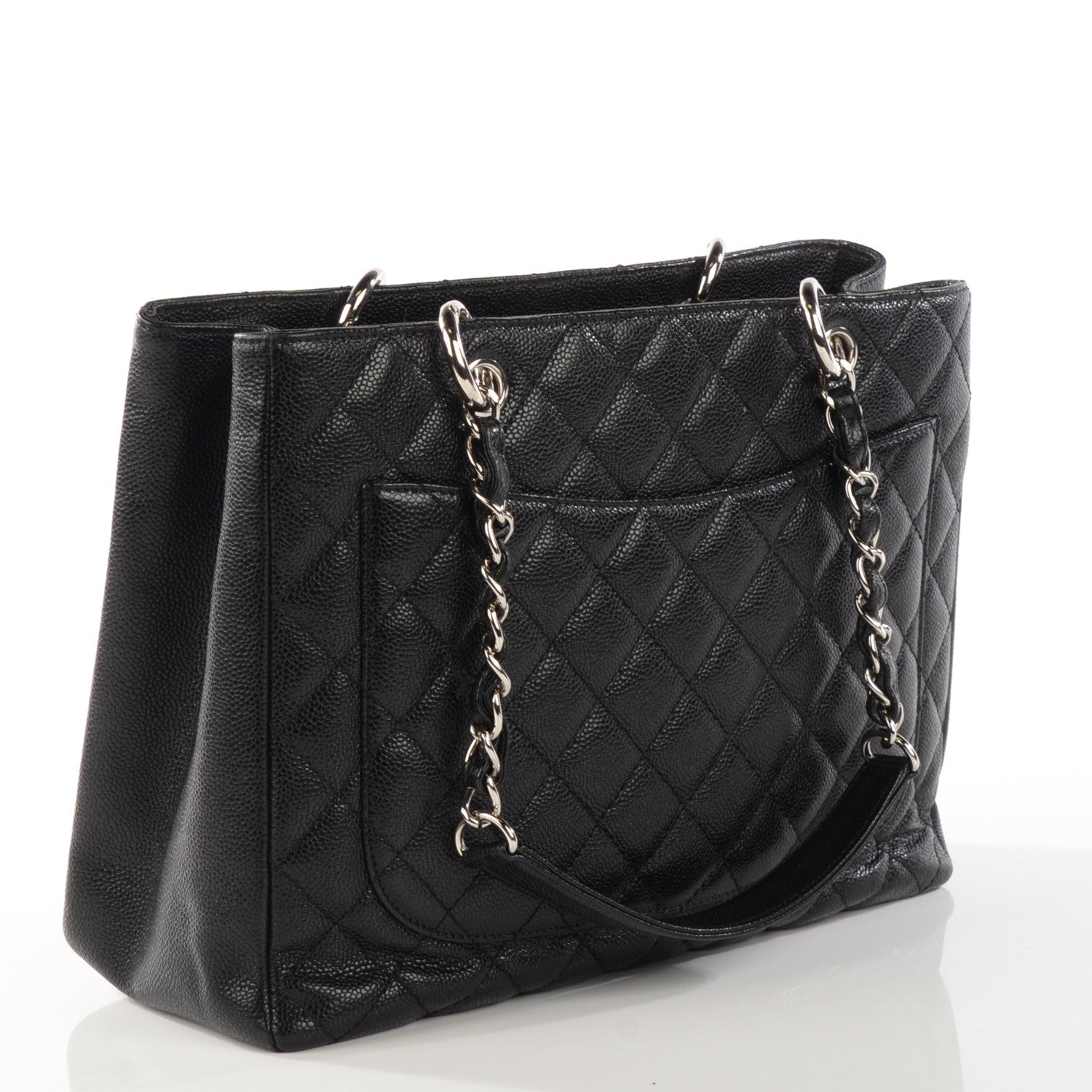 Chanel Caviar Quilted Grand Shopping Tote GST Black 3 of 7