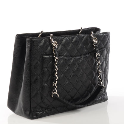 Chanel Caviar Quilted Grand Shopping Tote GST Black 3 of 7