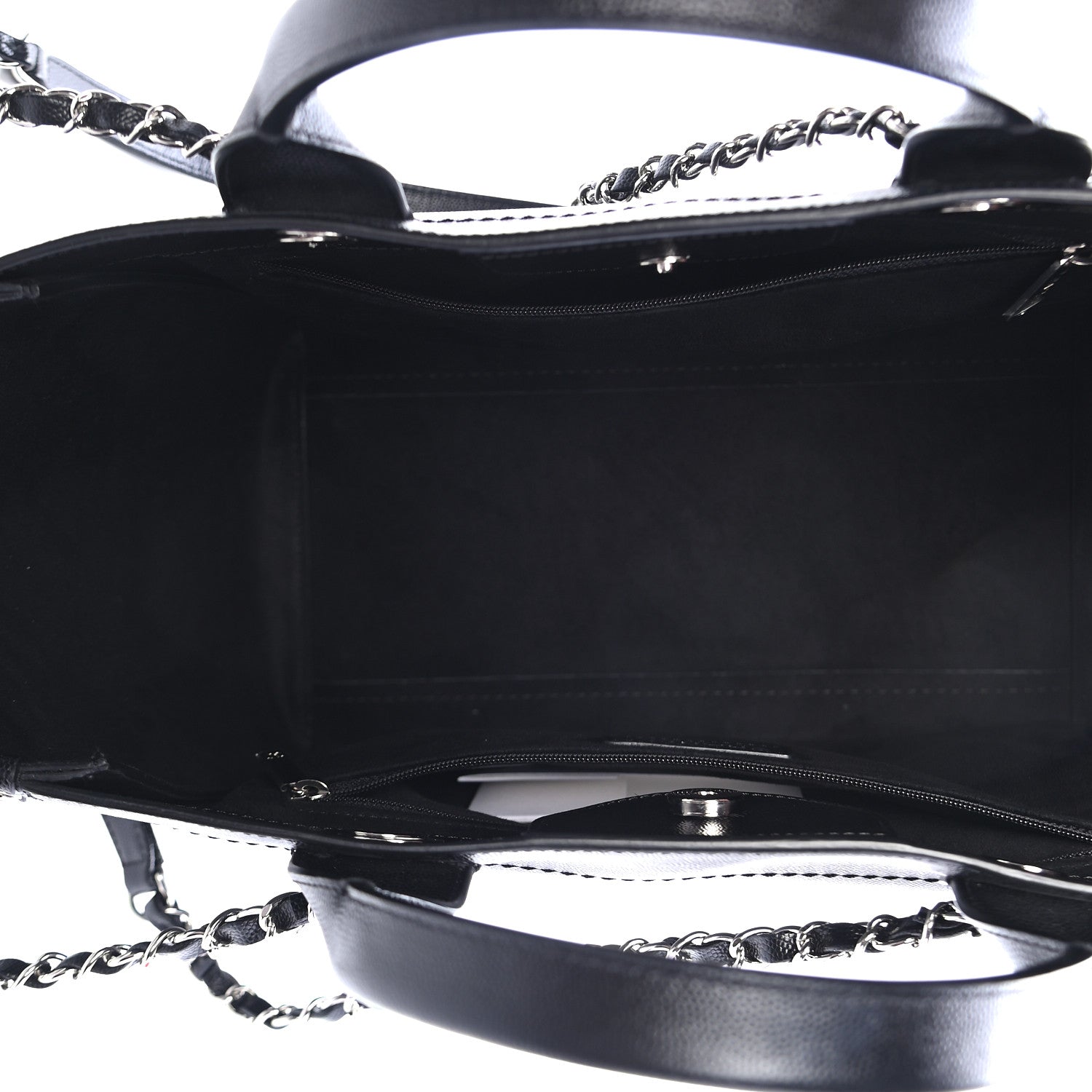 Chanel Caviar Small Studded Deauville Tote Black 5 of 9