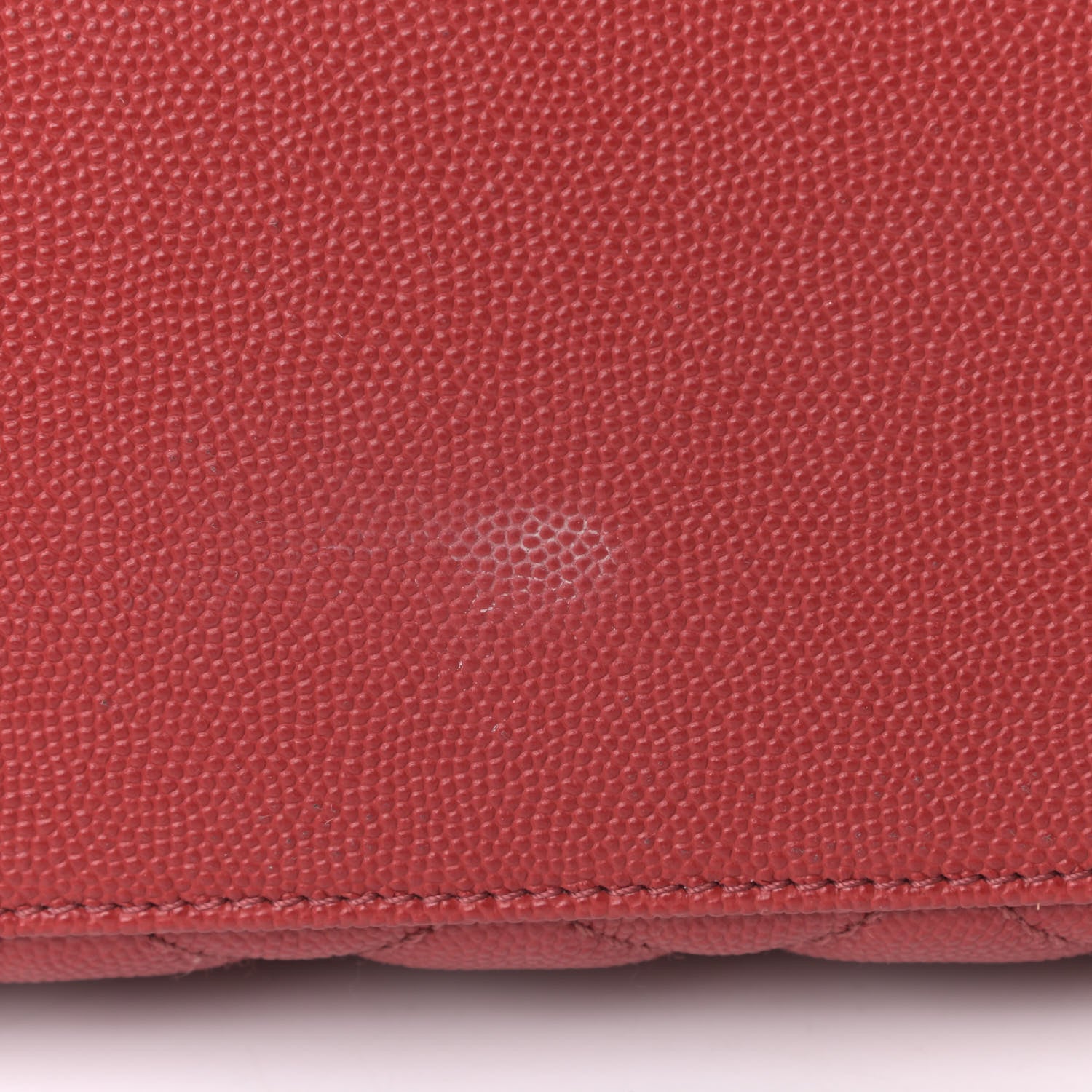 Chanel Caviar Quilted Small Coco Handle Flap Red 6 of 7