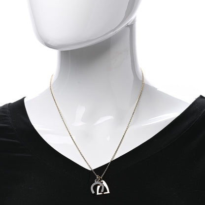 Hermes Permabrass Buffalo Horn Amulette Equestre PM Pendant Necklace Gold 2 of 8