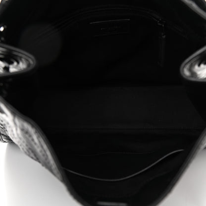 Saint Laurent Crinkled Calfskin Matelasse Monogram Medium Niki Shopper Tote Black 7 of 10