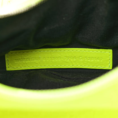 Balenciaga Agneau Arena Le Cagole Shoulder Bag XS Fluo Yellow 7 of 11