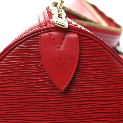 Louis Vuitton Epi Keepall 45 Castillan Red 5 of 9