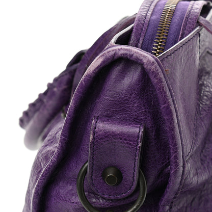 Balenciaga Agneau Classic Hardware City Dark Violet 10 of 12
