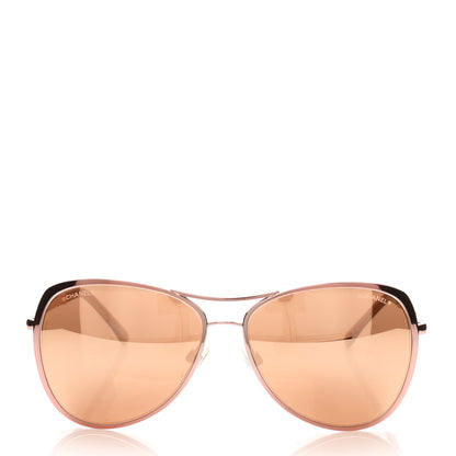 Chanel Metal Mirrored Pilot Summer Sunglasses 4223 Pink 2 of 8