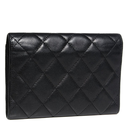 Chanel Calfskin Quilted Cambon Flap Wallet Black 3 of 7