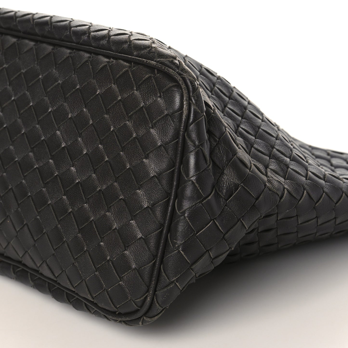 Nappa Intrecciato Small Shoulder Bag Ebano